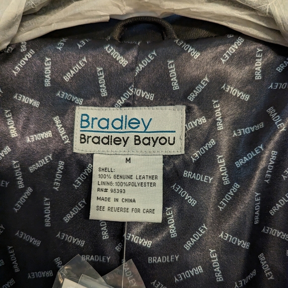 NWT! Bradley, Bradley Bayou, Women's 100% GENUINE LEATHER Moto Jacket- Black - Picture 4 of 11